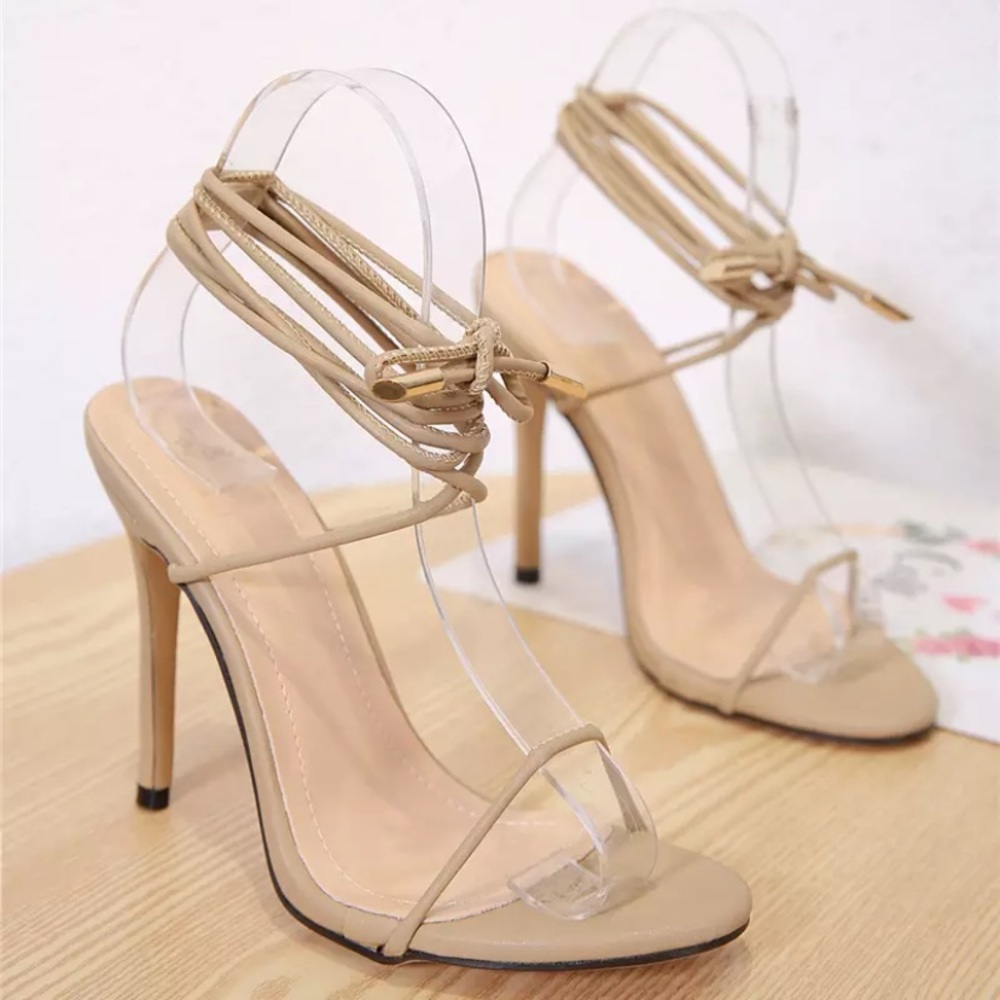 Nude Roman Strappy Sandals 💫NEW💫 - Picture 4 of 6